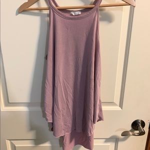 Long pink tank top